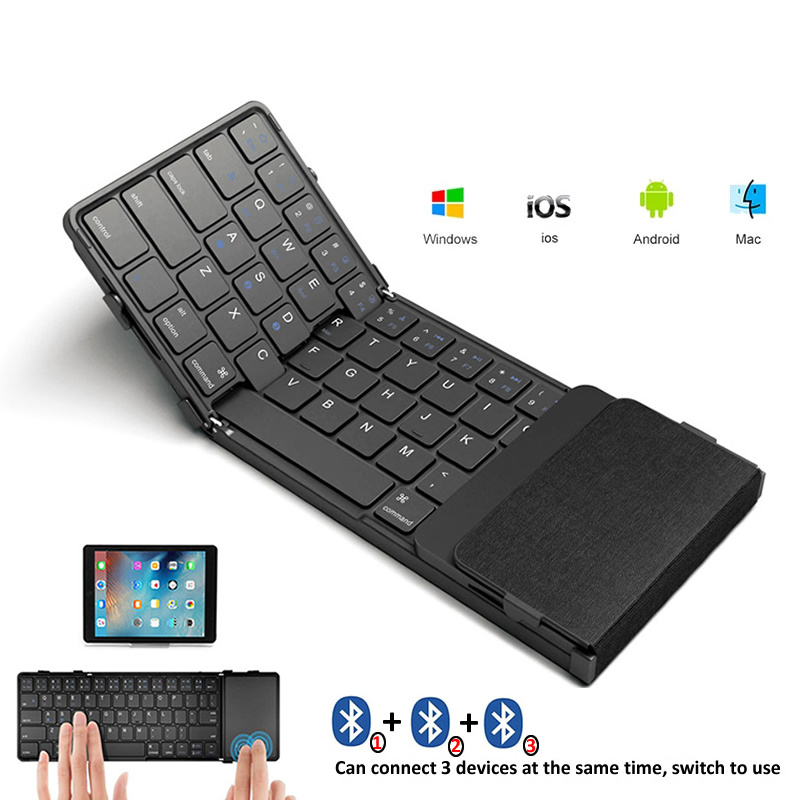 Gaming Console For Ipad - BOW Korea/Russland Drahtlose Klapptastatur mit Touchpad/Nummerpad