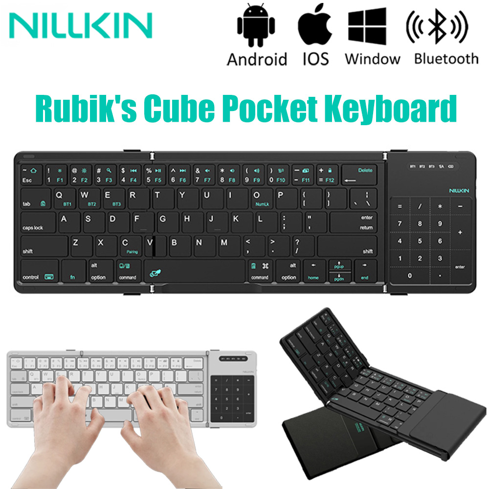 Gaming Console For Ipad - NILLKIN faltbare kabellose Bluetooth-Spieltastatur mit Touchpad
