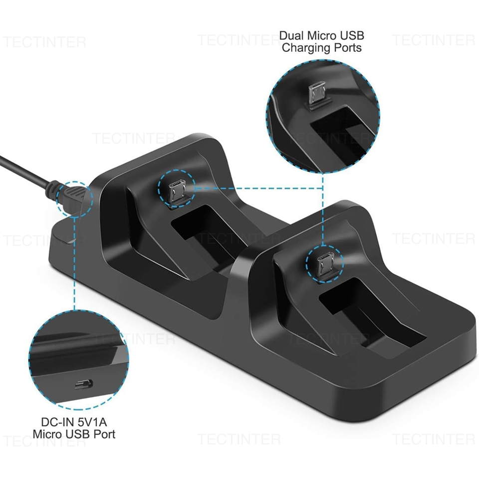 Dual-Ladestation für PS4-Contr – Gaming Console Station Bewertung und Preis