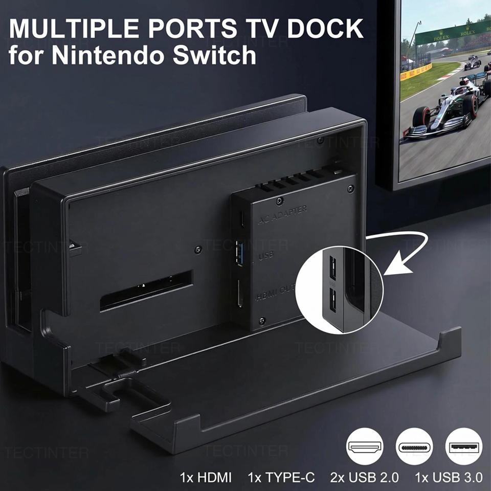 2-in-1 Lade- und TV-Dockingsta – Gaming Console Tv Stand Bewertung und Preis