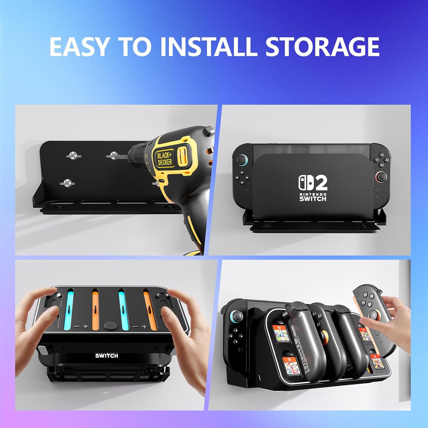 Wandmontierte Ladestation für  – Gaming Console Station Bewertung und Preis