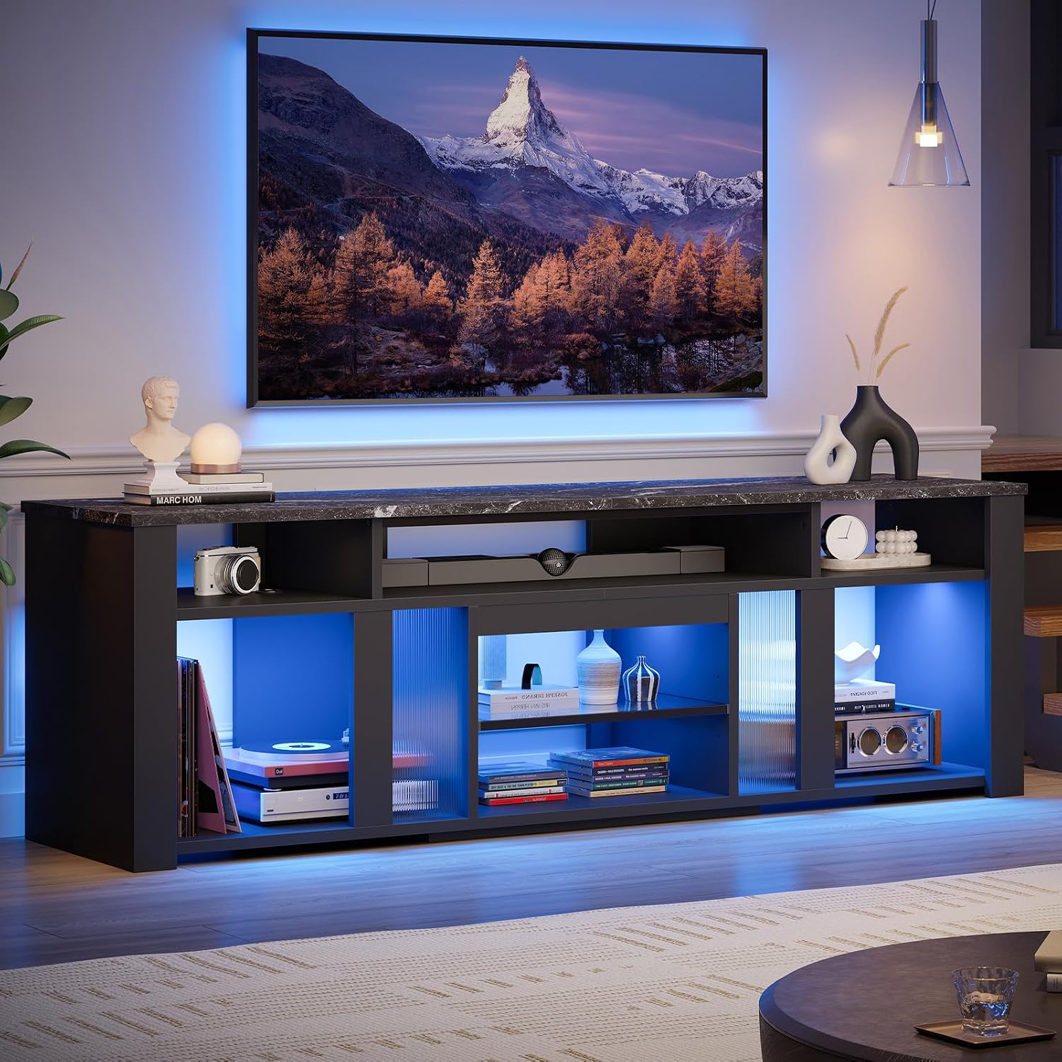 80 Zoll TV-Ständer, Unterhaltu – Gaming Console Tv Stand Bewertung und Preis