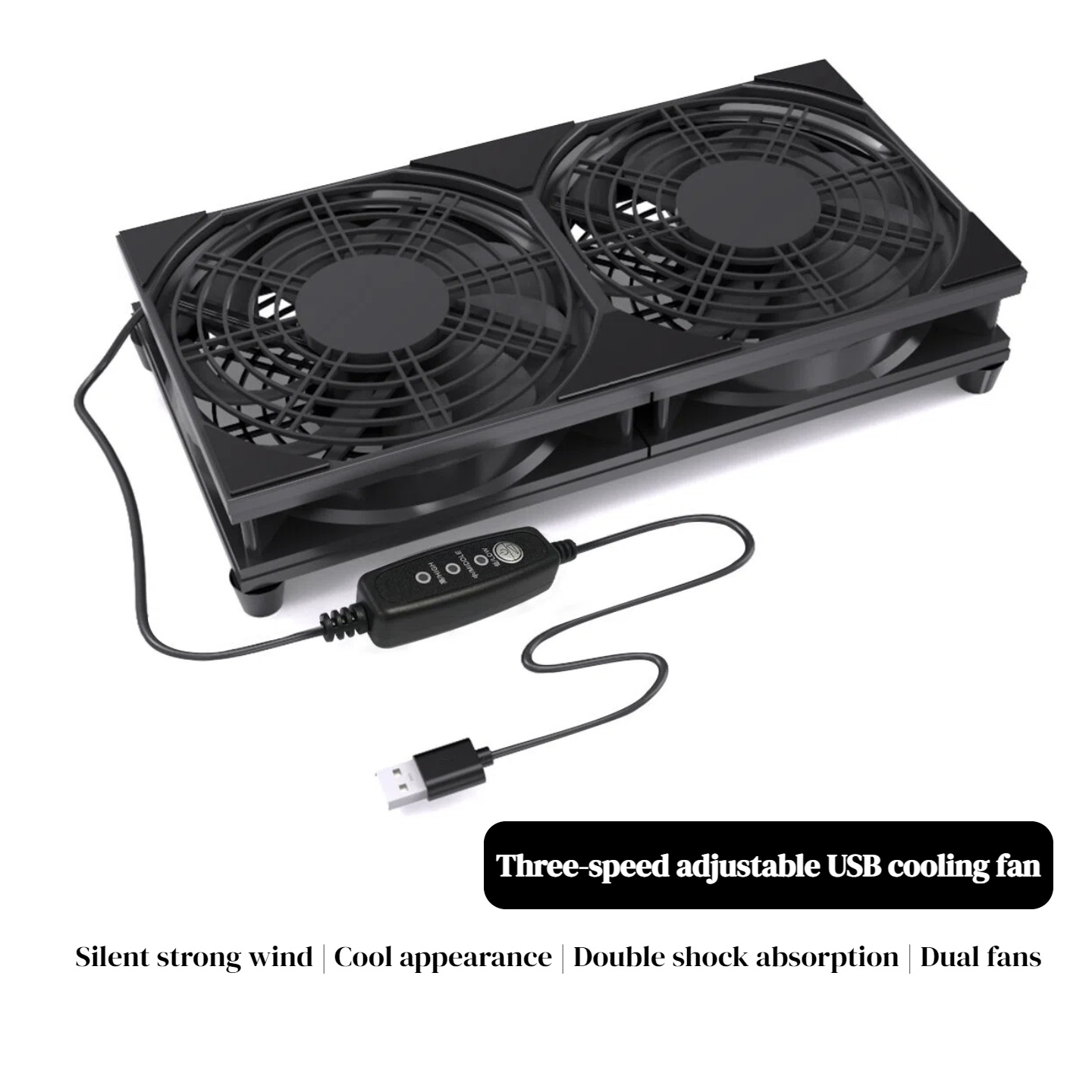 Dualer USB-Lüfter mit 3-Stufen – Gaming Console And Controller Bewertung und Preis