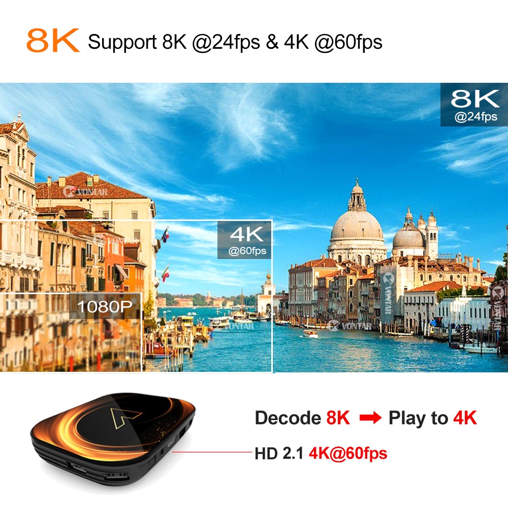 VONTAR X3 4GB 32GB 8K TV-Box A – Gaming Console Tv Stand Bewertung und Preis
