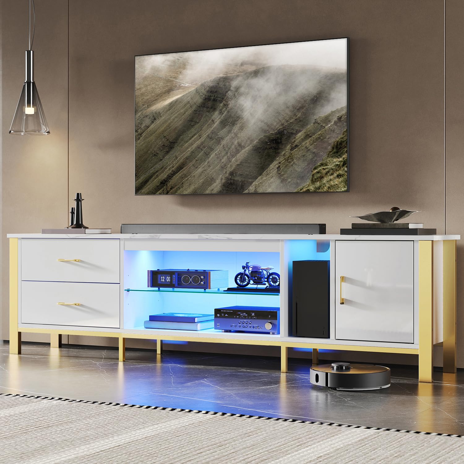TV-Möbel für 75/80/85 Zoll Fer – Gaming Console Tv Stand Bewertung und Preis