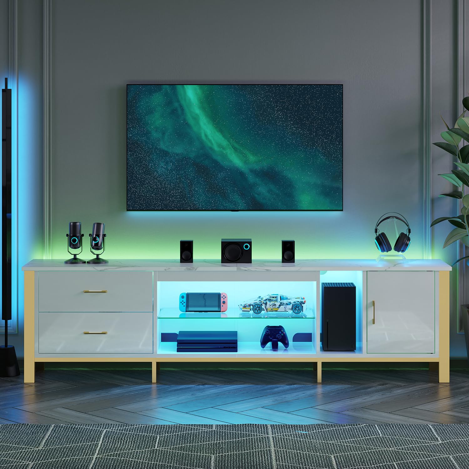 TV-Möbel für 75/80/85 Zoll Fer – Gaming Console Tv Stand Bewertung und Preis
