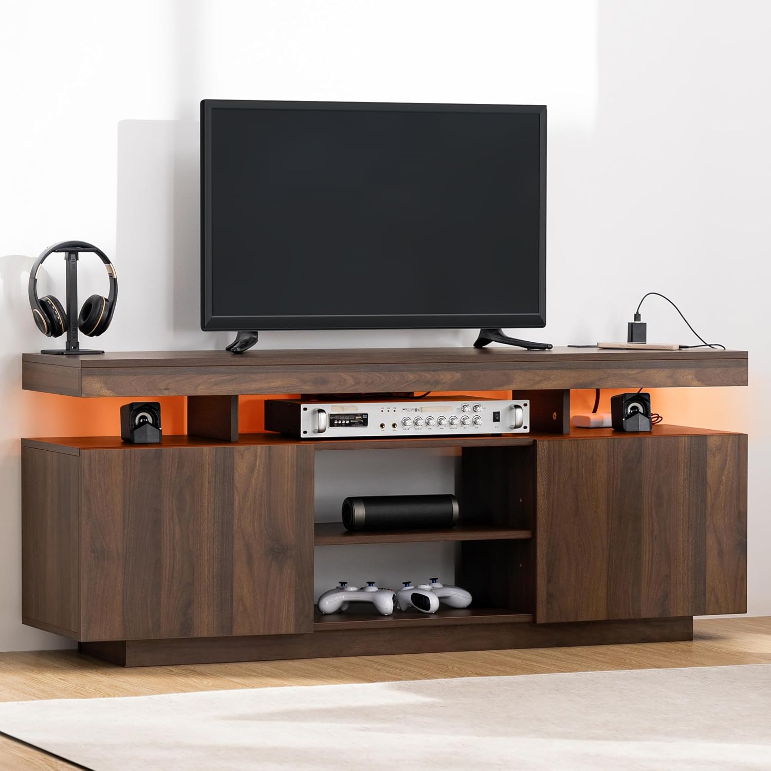 LED-TV-Ständer mit Steckdosen  – Gaming Console Tv Stand Bewertung und Preis