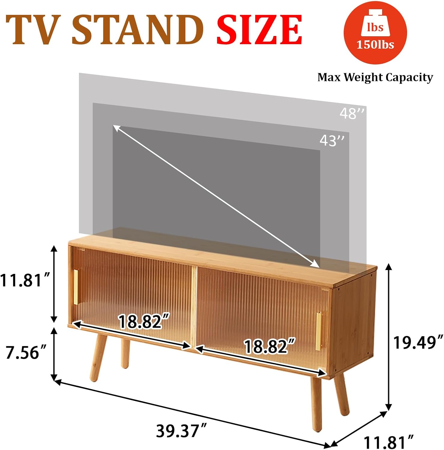 Bambus-TV-Ständer für Fernsehe – Gaming Console Tv Stand Bewertung und Preis